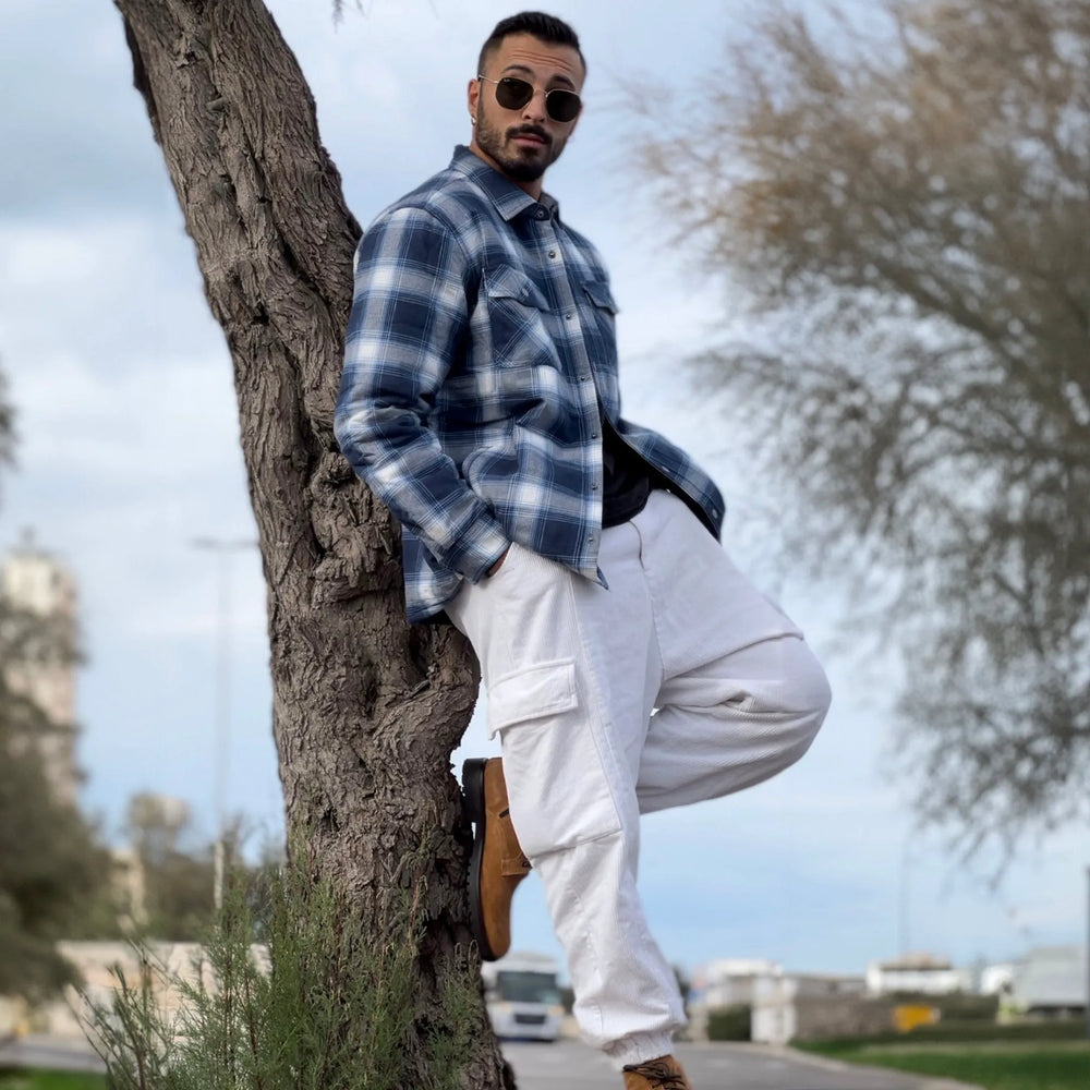 Blue White